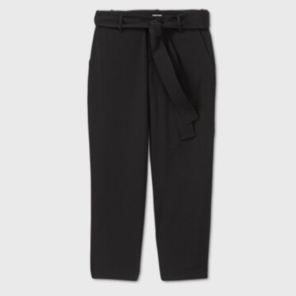 a new day Pants - A New Day Women’s Paperbag Waist Black Pants Size 2